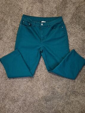 Women's Jaclyn Smith Teal Flare Jeans